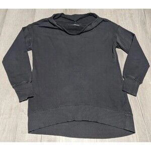 Anthropologie Pilcro Letterpress Gray Boat Neck Tunic Boho Pullover Size Small